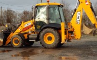 Dernier rentré. Tracto JCB